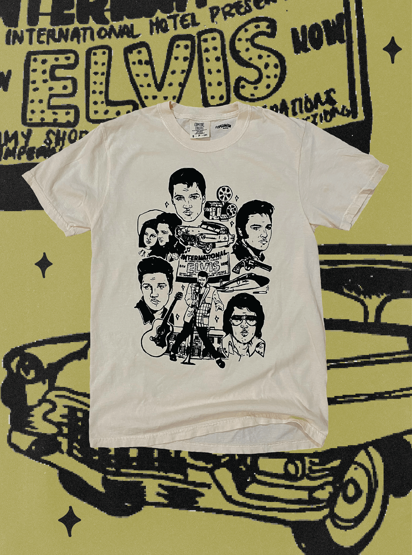 T-Shirt Elvis Silhouette Tye Dye – Boulevard Souvenirs